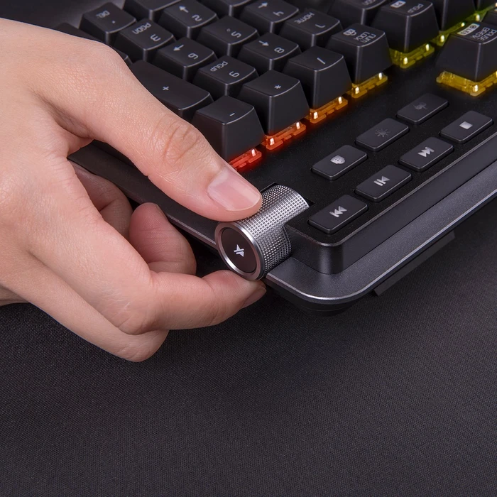Thermaltake Argent K5 RGB Gaming Keyboard Titanium, MX SPEED RGB Silver, USB, DE