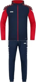 Jako Polyester Performance mit Kapuze Trainingsanzug marine/rot