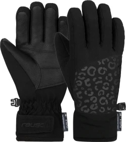 Reusch Beatrix R-Tex XT Skihandschuhe black/black leopard (Junior)