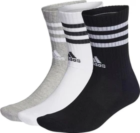 adidas Thin and Light Sportswear Low Cut Socken medium grey heather/white/black, 3 Paare