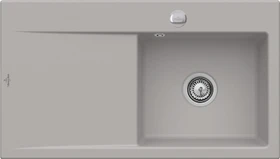 Villeroy & Boch Subway Style 50 Einbau Becken rechts mit Ablauffernbedienung fossil
