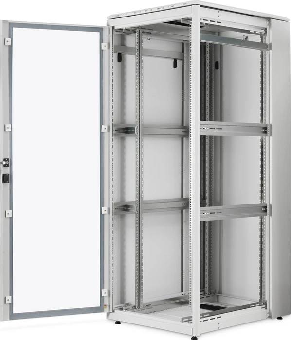 Digitus Professional Unique Light Serie 19" Netzwerkschrank 42HE, Glastür, IP20, RAL 7035, 1000mm tief