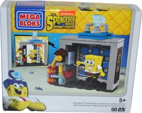 Mattel Mega Bloks Spongebob Schwammkopf Fotokabinen-Zeitmaschine