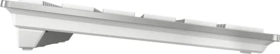 Cherry KW 9100 Slim for Mac, silber/weiß, USB/Bluetooth, DE