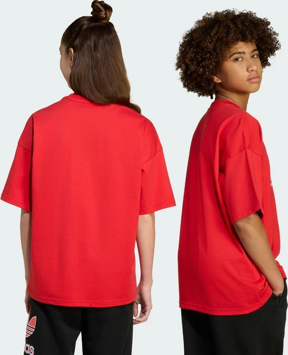 adidas Oversize Trefoil T-Shirt kurzarm better scarlet (Junior)
