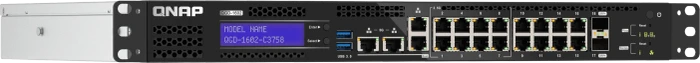 QNAP QGD-1602 Dual-System VM-Host & NAS Rackmount 2.5G Managed Switch, 16x RJ-45, 2x SFP+