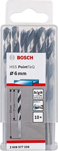 Bosch Professional HSS PointTeQ Spiralbohrer mit Rundschaft