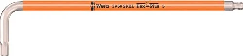 Wera 3950 SPKL Multicolour Innensechskant Winkelschlüssel, 5x154mm