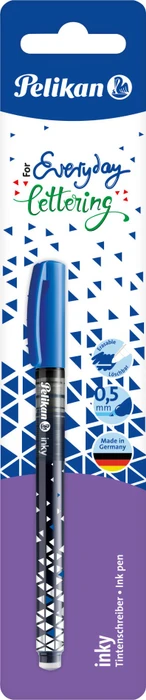 Pelikan inky Tintenroller (Mine) blau, Rechtshänder, Blister