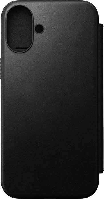 Nomad Modern Leather Folio für Apple iPhone 16 Plus schwarz