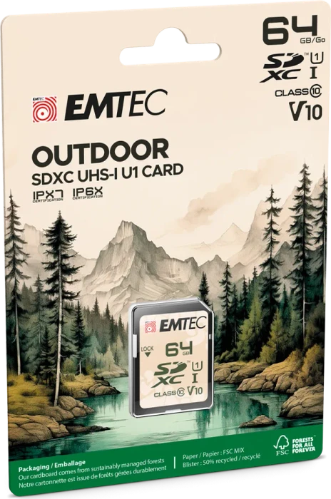 Emtec Outdoor R90/W20 64GB, UHS-I U1, Class 10