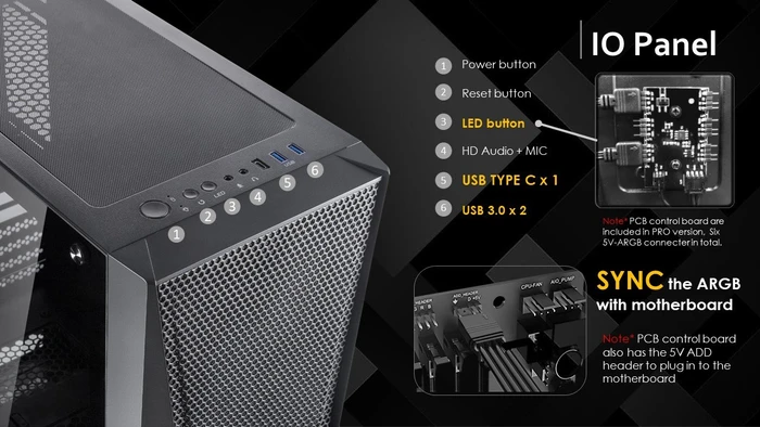 Raijintek Silenos MS, weiß, Glasfenster