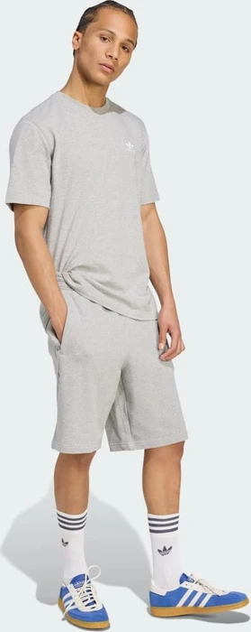 adidas Essentials Trefoil Shorts medium grey heather/white (Herren)