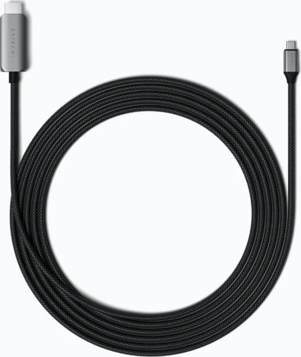 Satechi USB-C [Stecker] auf HDMI 2.1 [Stecker] 8K 60Hz Adapterkabel schwarz, 2m