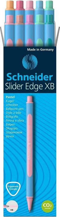 Schneider Slider Edge Pastell XB Kugelschreiber sortiert, 10er-Set, Etui
