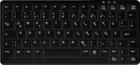 Contour Design Active Key kompakte Mini-Tastatur im Notebook-Design, hellgrau, PS/2, DE (AK-4100-P-B/GE)