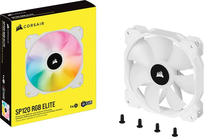Corsair SP Series iCUE SP120 RGB Elite, weiß, 120mm