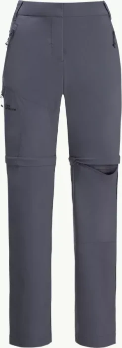 Jack Wolfskin Glastal Zip Away Zip-Off Hose lang dolphin (Damen)