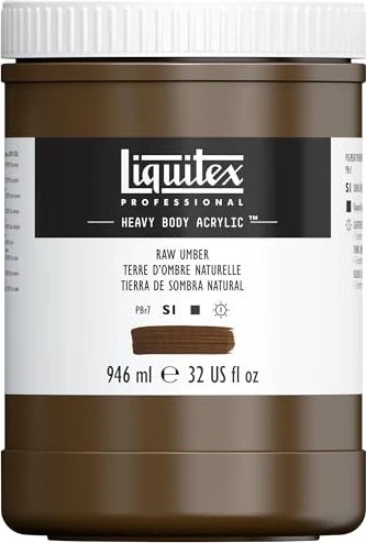 Liquitex Professional Heavy Body Acrylic raw umber, 946ml