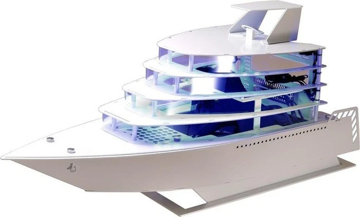 Lian Li PC-Y6 Odyssey Yacht weiß, Mini-ITX