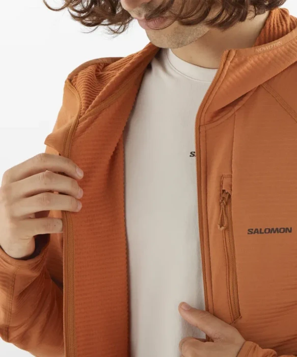 Salomon Essential Lightwarm Hooded Jacke sierra (Herren)