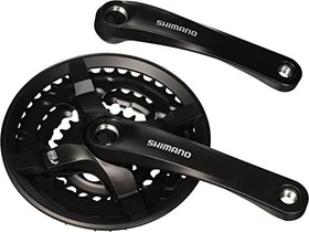 Shimano Tourney FC-TY501 Kettenschutz 42/34/24 Zähne Kurbelgarnitur 175mm schwarz
