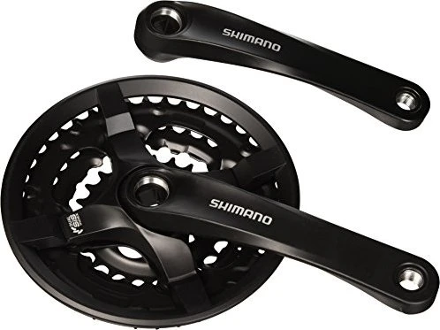Shimano Tourney FC-TY501 Kettenschutz 42/34/24 Zähne Kurbelgarnitur 175mm schwarz