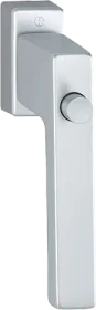 Hoppe Toulon 0737SV/U947 Aluminium Fenstergriff mit Druckknopf, selbstsperrend, 32mm Stiftlänge, silber