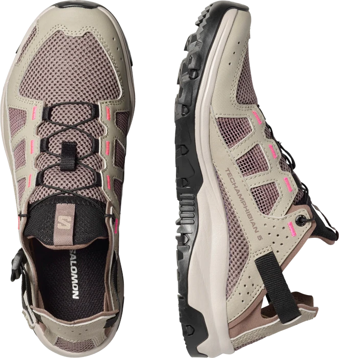 Salomon Techamphibian 5 silver sage/iron/knockout pink (Damen)