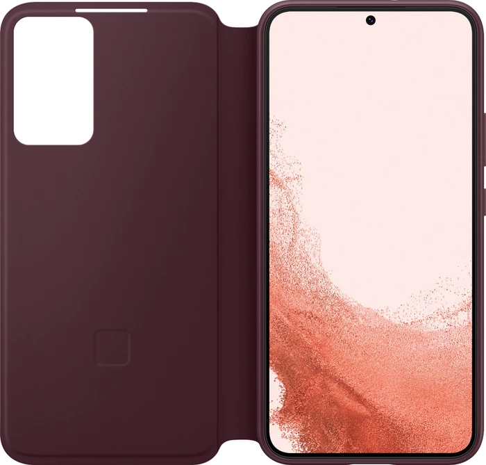 Samsung Smart Clear View Cover für Galaxy S22+ Burgundy