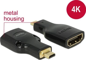 DeLOCK 4K HDMI Typ D Micro/Typ A Adapter schwarz (65664)