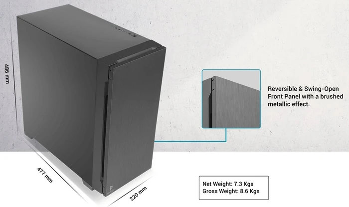 Antec P10 Flux, schwarz, schallgedämmt