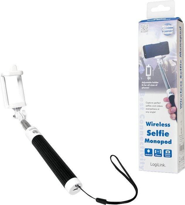 LogiLink Bluetooth Selfie Monopod weiß/schwarz