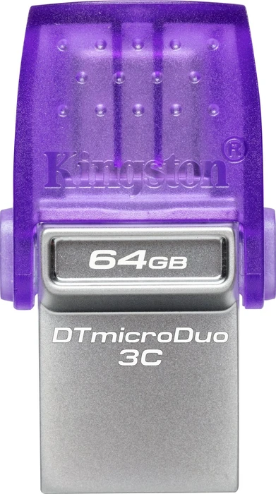 Kingston DataTraveler microDuo 3C G3 64GB, USB-A + USB-C, USB 3.2 Gen 1×1