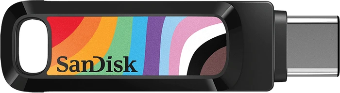 SanDisk Ultra Dual Drive Go USB Type-C Rainbow Pride Limited Edition 128GB, USB-A + USB-C, USB 3.2 Gen 1×1