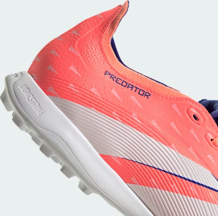 adidas Predator League Fold-Over Tongue TF signal coral/cloud white/beam orange