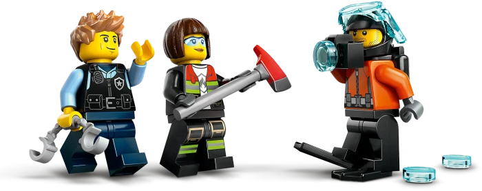 LEGO City - Kombinationsset mit Hubschrauber, Löschauto und U-Boot