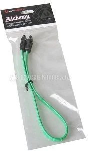 BitFenix Alchemy SATA 6Gb/s Kabel grün/schwarz 0.3m