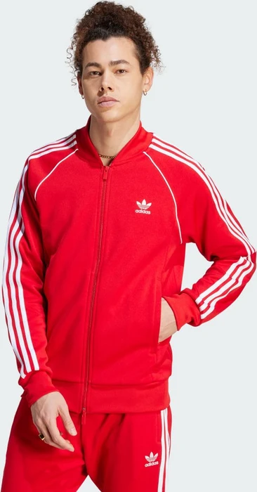 adidas Adicolor Classics SST Originals Trainingsjacke better scarlet/white (Herren)
