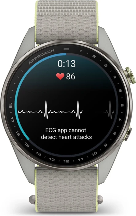 Garmin Approach S72 47mm silver-citron titanium/fog grey-citron
