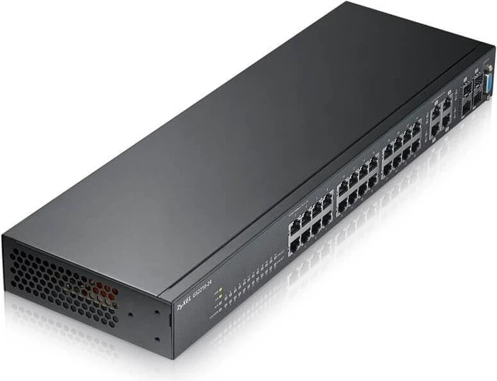 Zyxel GS2210 Rackmount Gigabit Managed Switch, 24x RJ-45, 4x RJ-45/SFP