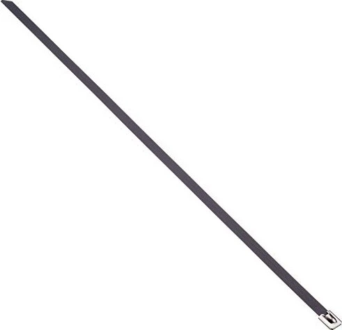 DeLOCK Edelstahl Kabelbinder, 7.9mm, 400mm, schwarz, 10 Stück
