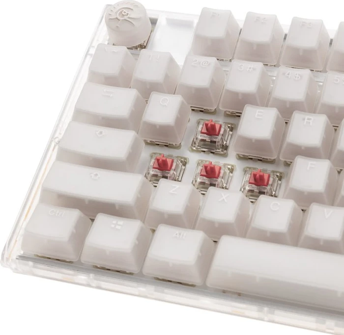 Ducky One 3, Aura White, LEDs RGB, MX SILENT RGB RED, USB, US