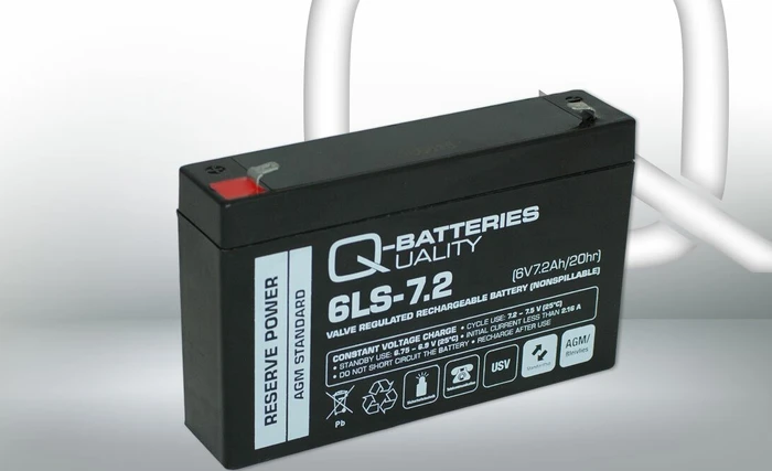 Q-Batteries Bleiakku 6LS-7.2