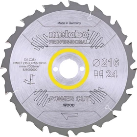 Metabo Power Cut Kreissägeblatt 24Z, 216x1.8x30mm, 1 Stück