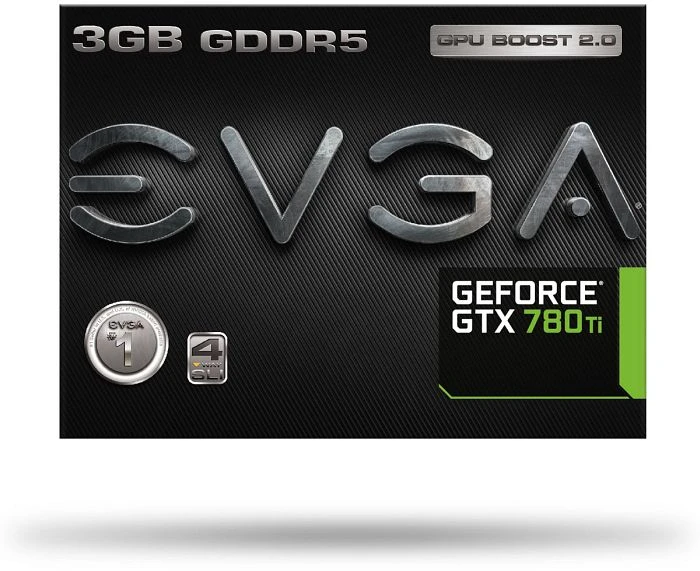 EVGA GeForce GTX 780 Ti, 3GB GDDR5, 2x DVI, HDMI, DP