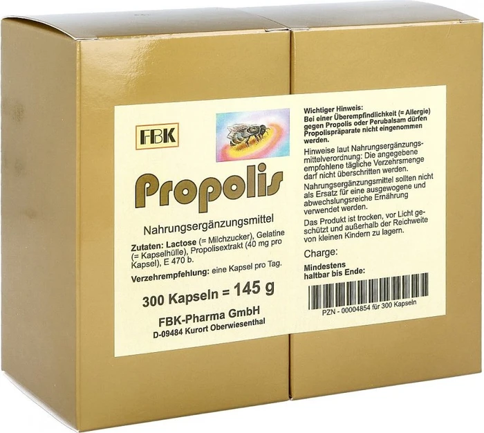 Diamant Natuur Propolis Kapseln, 300 Stück