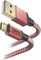 Hama Ladekabel Reflective USB-A/Micro-USB 1.5m Nylon rot Vorschaubild