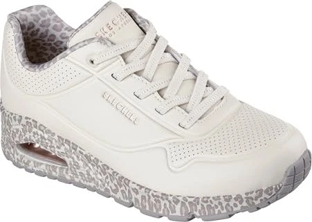 Skechers Uno Safari Time white/leopard (Damen)