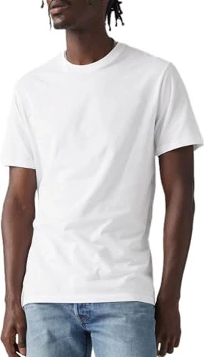 Levi's Slim Crewneck 2er-Pack T-Shirt kurzarm weiß (Herren)